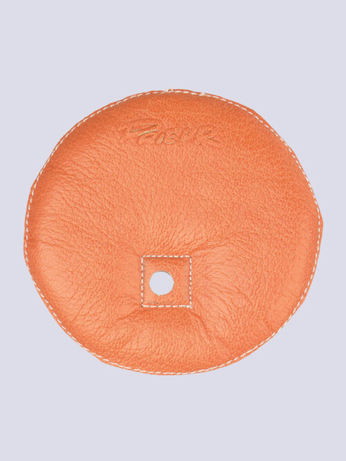 coussin en cuir mini épée orange