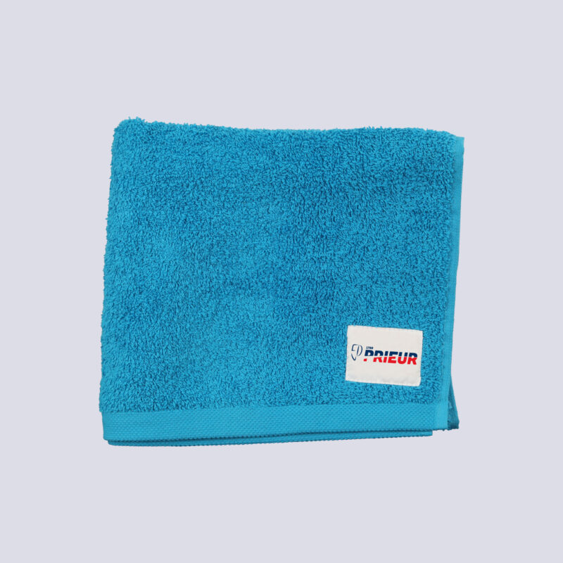 Blue terry towel