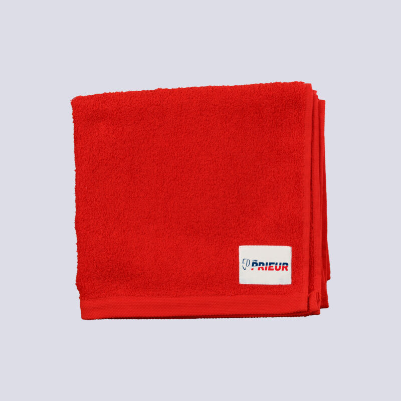 serviette éponge prieur rouge