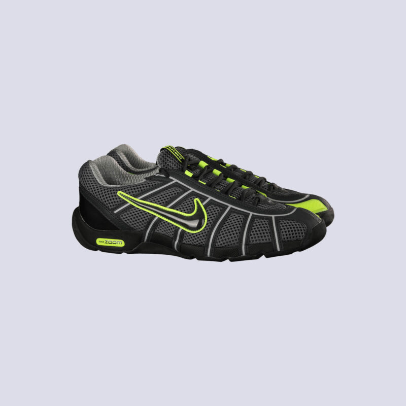 chaussures escrime nike air zoom fencer vert noir paire